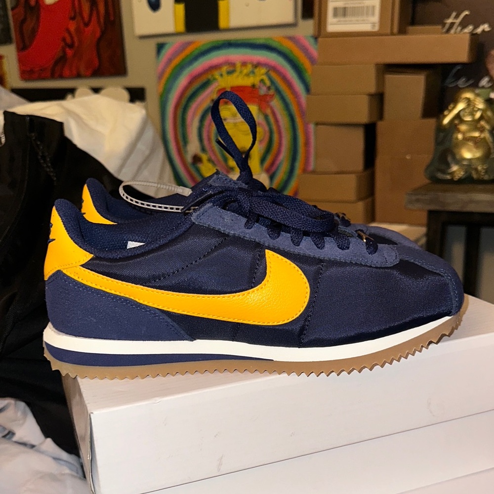 Nike women  Blue and Yellow Sneakers